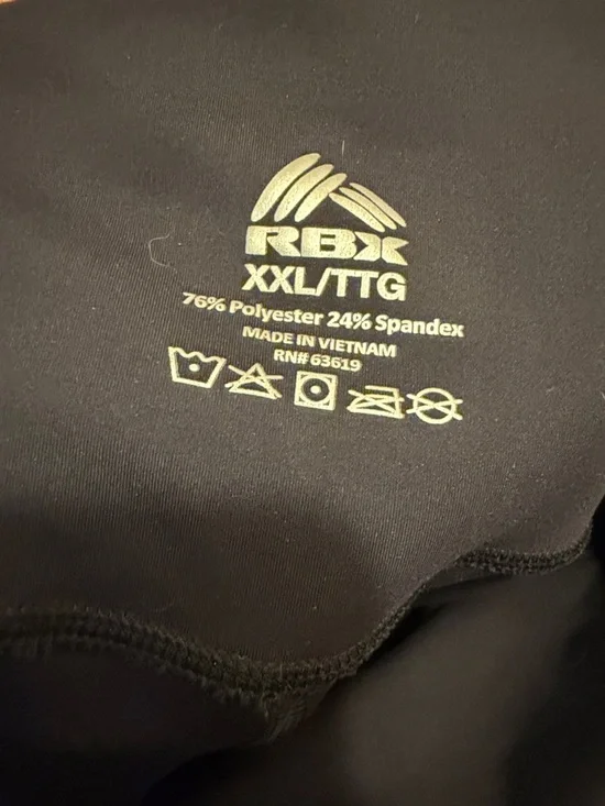 RBX Black Slim Cropped Ankle Leggings - Picture 3 of 5